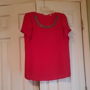 Elegant Red  Women's Top